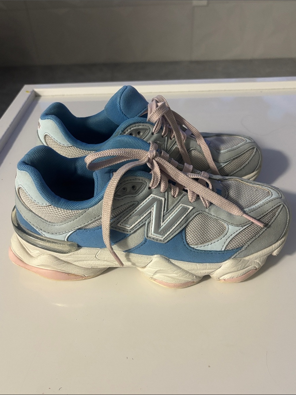 New Balance Women’s Light Blue & Pink Chunky Sneakers